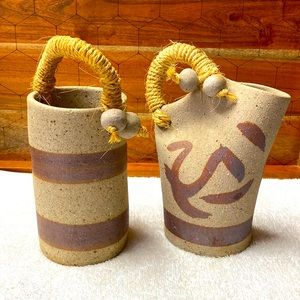Pottery Brown Unique Craft Made